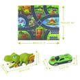 thumbnail image 2 of Coche de tracción hacia atrás, juguetes de camión de dinosaurio para camión de transporte de dinosaurios, juguetes de camión de dinosaurio para niños impulsados por el rendimiento, 2 of 8