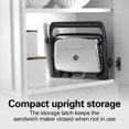 thumbnail image 4 of Hamilton Beach Panini Press Sandwich Maker & Electric Indoor Grill with Locking Lid, Opens Wide to Fit Any Thickness for Quesadil, 4 of 8