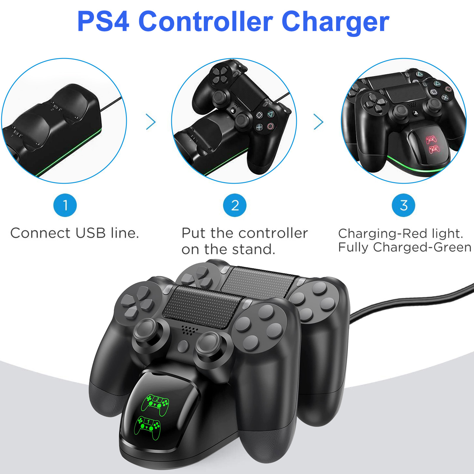 TSV Dual Controller Charging Station for PS4 photo 8