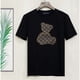 thumbnail image 2 of Año Verano Nuevo Estilo Cuero Grava Oso Bordado Algodón Puro Cuello Redondo Camiseta Manga Corta s-4xlpangjing, 2 of 4