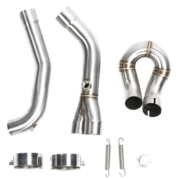 Exhaust Catalyst Delete Pipe 1mm/0.04in Thickness Exhaust Link Pipe For Motorcycle Replacement For Aprilia Shiver 750 2008-2017 ANGGREK Accesorios