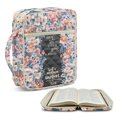 thumbnail image 2 of HELLHERO Floral Garden Pattern Pockets Bible Cover Case for Spiritual Daily Life, Polyester Bible Study Bag with Lightweight, 2 of 8