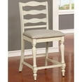 thumbnail image 3 of Furniture of America Wilson Counter Height Chairs - Set of 2, Antique White, 3 of 7