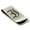 Silver, variant on Stainless Steel Letter I Initial Old English Monogram Engraved Engraved Money Clip Credit Card Holder