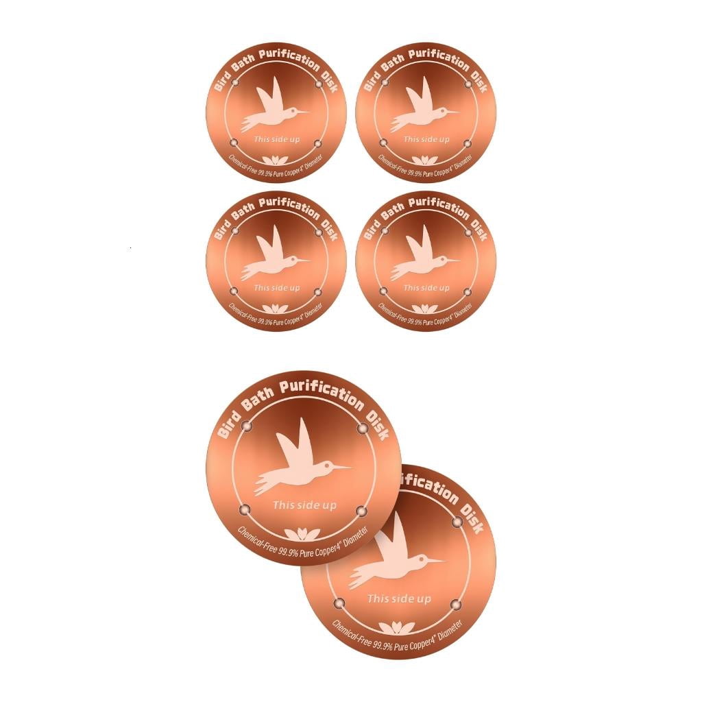 Yihuala Heavy Duty Copper Bird Bath Disc Prevents Growth Without 4 Inch Diameter