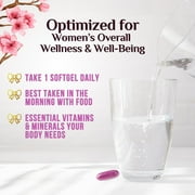 Multivitamin for Women - Complete Daily Womens Multivitamins with Calcium, Folic Acid, Vitamin A, C, D, E, B Vitamins, Zinc and Iron - Vitamins for Bone, Energy & Immune Support - 60 Softgels