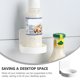 thumbnail image 4 of 1 estante de almacenamiento decorativo para baño, soporte para artículos de tocador, soporte de pared, color blanco, 4 of 6