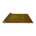 thumbnail image 2 of Ahgly Company Indoor Square Abstract Yellow Modern Area Rugs, 3' Square, 2 of 4