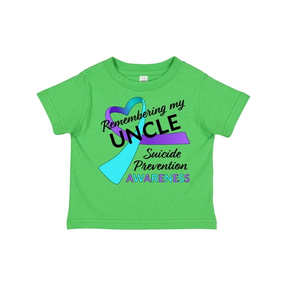 Inktastic Remembering my Uncle- suicide prevention awareness Boys or Girls Toddler T-Shirt