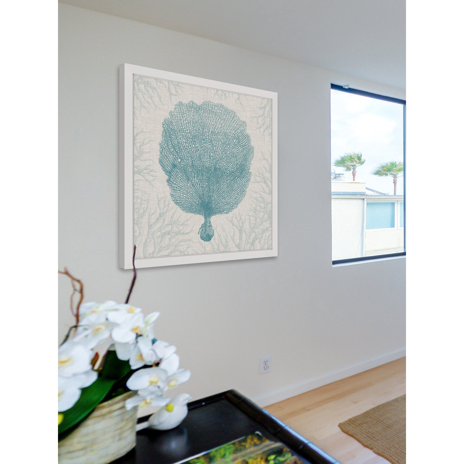 Marmont Hill "Coral Motif III" Framed Painting Print