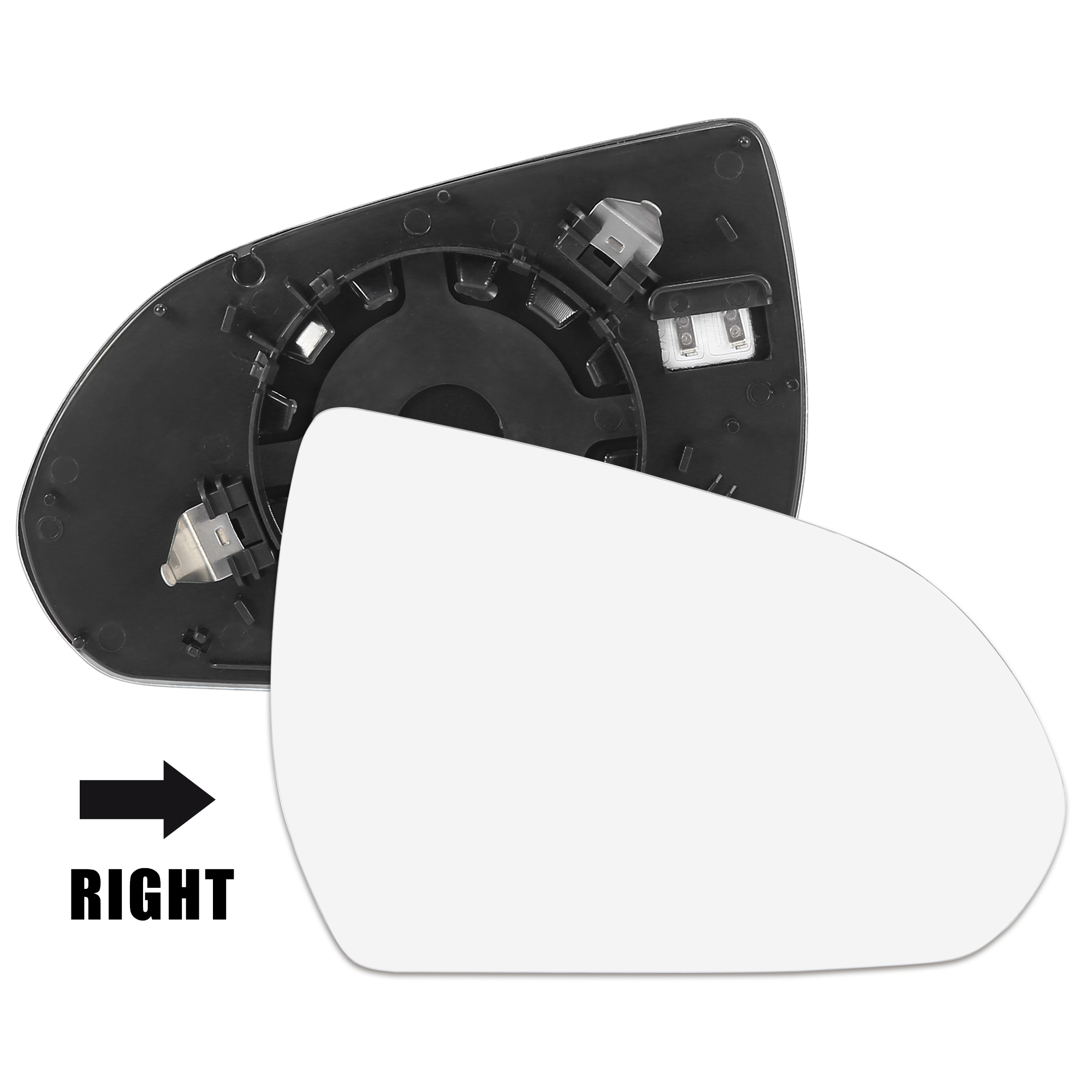 Unique Bargains Car Rearview Mirror Glass Backing Plate Heated Right Side