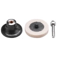 thumbnail image 3 of 40Pcs 2 Inch Compressed Artificial Wool Fabric Qc Disc Polishing Buffing Pads Wheels with 2Pcs 2 Inch Disc Pad Holder, 3 of 7