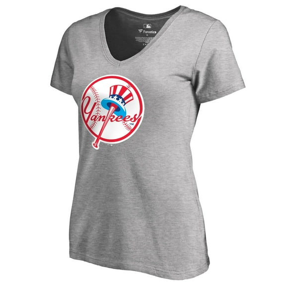 Women's Ash New York Yankees Cooperstown Collection Forbes T-Shirt