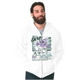 thumbnail image 5 of Purple Smurfs GNAP Manga Cartoon Zip Up Hoodie Men's Women's Brisco Brands M, 5 of 6