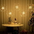 thumbnail image 2 of 5-Pack LED Firework Lights, 450 LED Starburst String Lights with 8 Modes, Plug in Waterproof Fairy Christmas Lights for Garden Patio Indoor Outdoor Decor, Warm White, 2 of 12