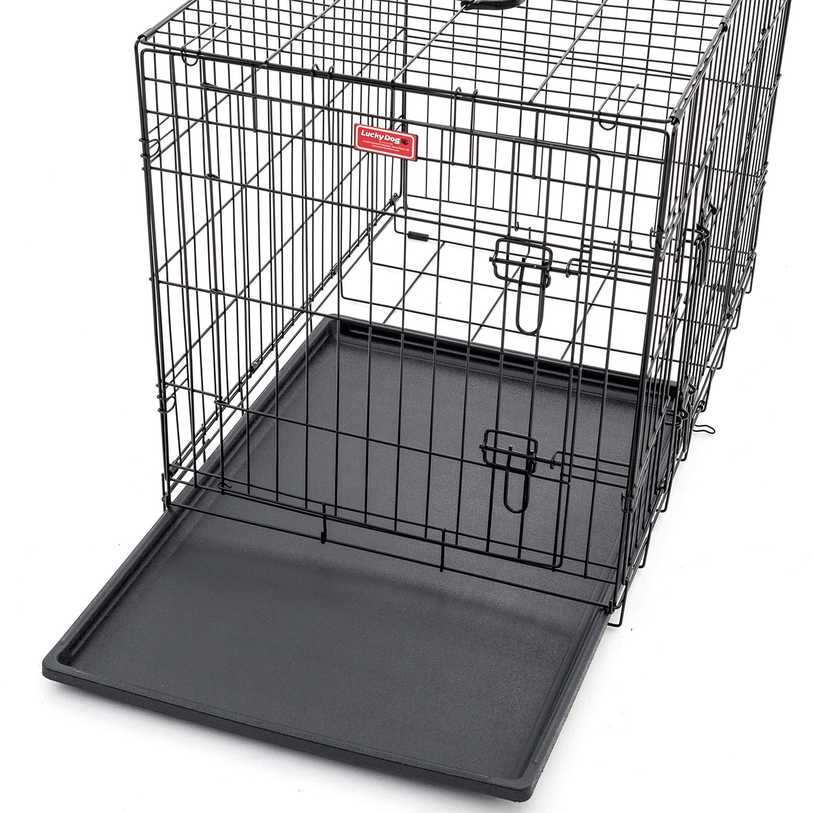 Lucky Dog Folding Black Wire 2 Door Training Crate, 36" - image 3 of 9