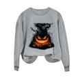 thumbnail image 6 of Sweatshirts for Women Halloween Printed Long Sleeve Hooded Hoodie, 6 of 6