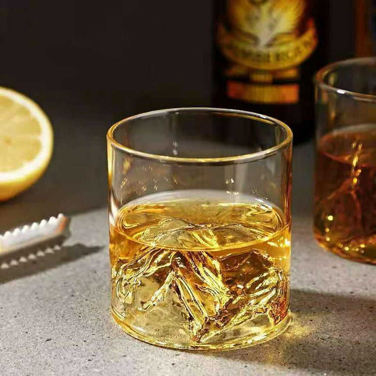 Creative Whisky Glasses, Thick Bottom Old Fashioned Rock Drinking Glassware