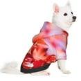 thumbnail image 2 of Zufioo Autumn Maple Leaves Print Pet Hooded Sweatshirt, Suitable for Small Dogs Pet Hoodie Clothes-Small, 2 of 7