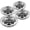 Silver, variant on JINLONG Golf Cart Wheel Covers Hub Caps, 8" Snap-On Set of 4, Fits Yamaha, Club Car, EZ-GO, Par Car, Black