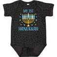 thumbnail image 3 of Inktastic My 1st Hanukkah with Menorah and Stars Boys or Girls Baby Bodysuit, 3 of 5