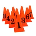 thumbnail image 3 of GOOHOCHY Orange Marker Cones Set of 10 Durable PE Material for Sports Training and Playing Use, 3 of 7