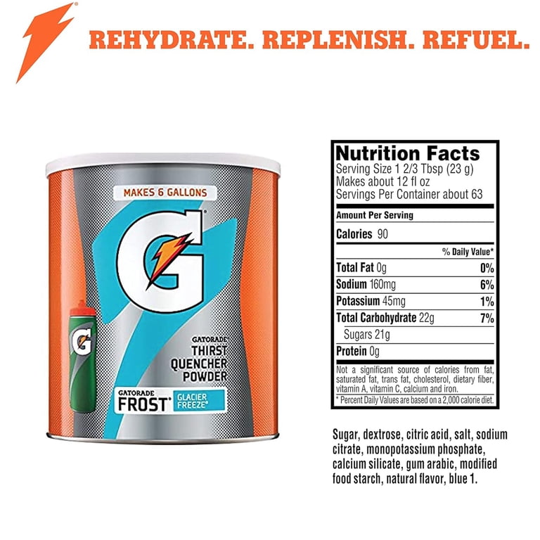 Gatorade Thirst Quencher Glacier Freeze Powder, 50.9 oz photo 2