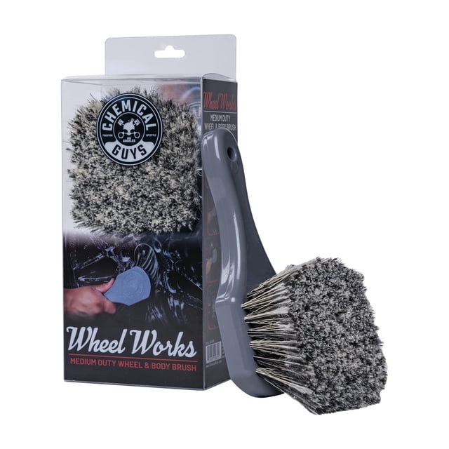 Rueda Brush Chemical Guys ACCG09, color gris, mediana resistencia