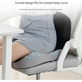 thumbnail image 3 of Celinva Orthopedic Cushion, Instant Relief for Back & Sciatica Pain, Long Sitting Lumbar Support, Memory Foam Truck Seats Cushions, Removable Cover Anti Slip Cushion for Drive,Office, 3 of 9