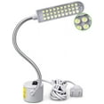 thumbnail image 2 of CNKOO Portable Work Light,LED Light Flexible Gooseneck Lamp with 4W 130lm/W 120 Beam Angle Magnetic Mounting Base Desk Lamps for Quilting Work Sewing Machine Table Lathe,White, 2 of 10