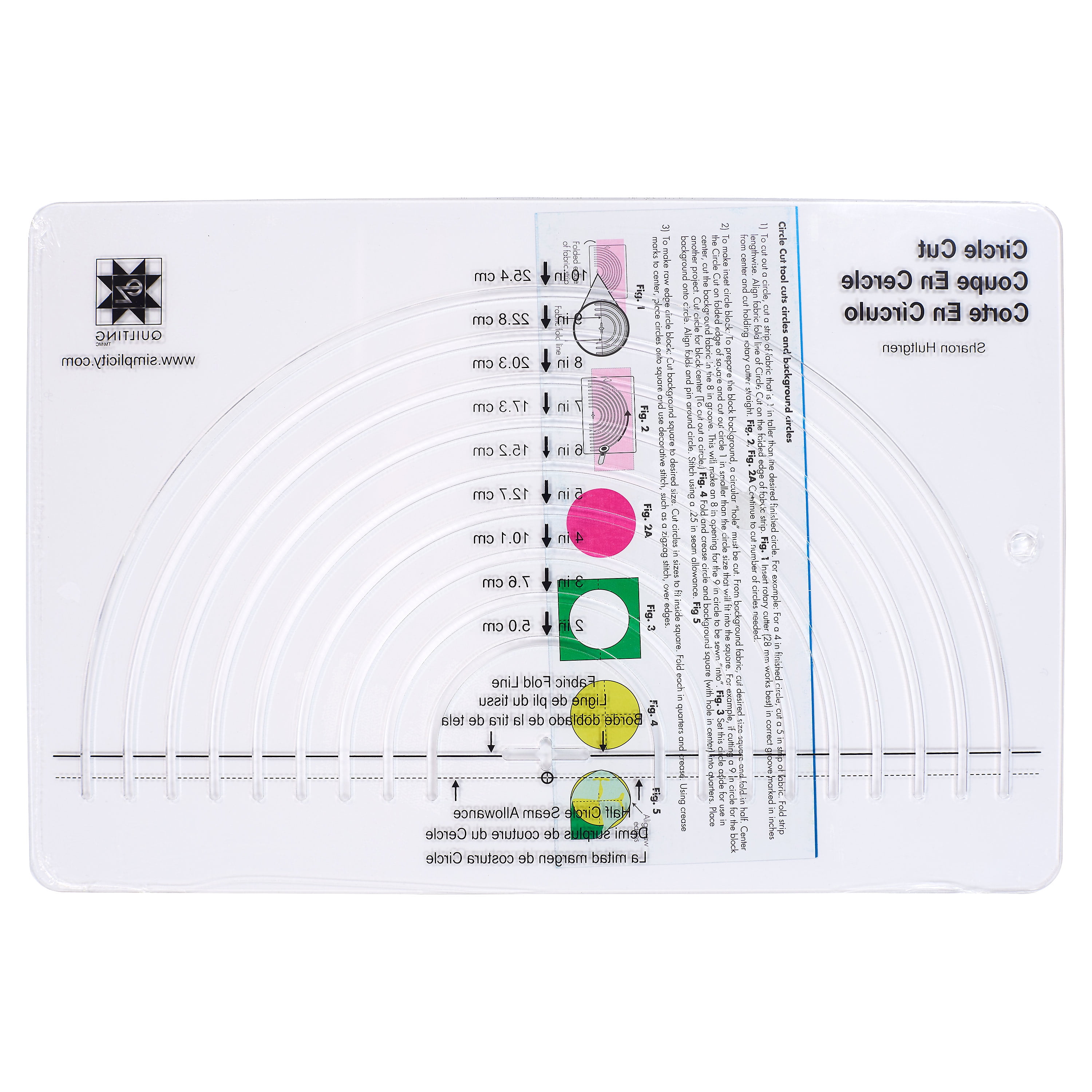 Circle Acrylic Ruler 12 from Tandy Leather