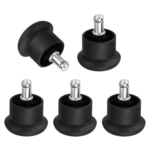 MIPCASE 5Pcs Black Chair Foot Glides for Office Chairs Converts Rolling Casters to Fixed Position
