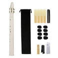 thumbnail image 5 of Mini Pocket Saxophone Woodwind Instrument with Mouthpiece Reeds Carrying Bag for Instrument Players Kids Beginner Amateurs white, 5 of 8
