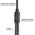thumbnail image 3 of Moyic Cable divisor XLR a doble, carcasa de aleación de Zinc electrochapada, 100cm, cable adaptador de Audio con cancelación de ruido, Cables de audio/vídeo, 3 of 6