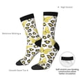 thumbnail image 4 of Vsdgher Leopard And Butterfly Crew Socks for Men & Women, Breathable Casual Athletic Ankle Socks, 4 of 6