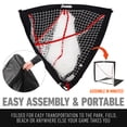 thumbnail image 4 of Franklin Sports Backyard Lacrosse Goal - Kids Portable Mini Lacrosse Training Net - Lacrosse Training Equipment - Easy Assemble Lax Goal for Practice - Perfect for Youth Training - 4' Feet x 4' Feet, 4 of 10