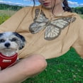 thumbnail image 4 of MesaSe Sweat à Capuche Papillon pour Femmes, Pull à Fermeture Éclair, Veste à Cordon, 4 of 6