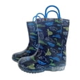 thumbnail image 1 of Advancent 2 uds., zapatos de lluvia para niños con asa, botas de lluvia impermeables para bebés de media pantorrilla, botas de agua Botas Deportivas Dinosaurio de sello completo crecimiento16.5cm, 1 of 6