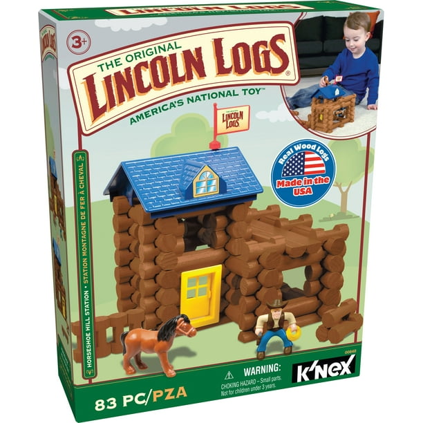 LINCOLN LOGS ? Horseshoe Hill Station 83 Pieces