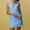 Sky Blue, variant on Women's Casual Tennis Dress for Everyday Wear in Summer Sleeveless V Neck Solid Color Slim Fit Vest Skirt for Relaxed Occasions on Platform Green XL