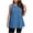 03-Blue, variant on Women's Plus Size Sleeveless Tunic Top Round Neck Tiered Loose Summer Blouse
