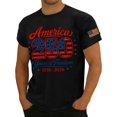 thumbnail image 4 of Mens 4th of July Shirts 250 Anniversary American Flag T Shirts Short Sleeve USA Shirt Independence Day Patriotic Tee Tops, 4 of 4