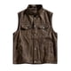 thumbnail image 2 of Ceisia Men's Standing Collar Solid Color Outerwear Gift - PU for Daily & Outdoor Wear, 2 of 9