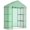 Dark Green, variant on Outsunny Mini Greenhouse, Walk-in Greenhouse with 4 Shelves, Roll-Up Door