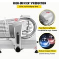 thumbnail image 3 of KFFKFF Professional Meat Cutter, 200W Electric Food Slicer, 350-400RPM with 8" Carbon Steel Blade, 0 - 0.47 inch Thickness Adjustment, Suitable for Both Home and Commercial Settings, 3 of 9