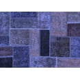 thumbnail image 1 of Ahgly Company Indoor Rectangle Patchwork Blue Transitional Area Rugs, 7' x 9', 1 of 4