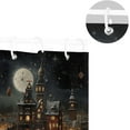 thumbnail image 5 of Coolnut Christmas Town Shower Curtain Waterproof Fabric Shower Curtain 60" W x 72" H Shower Curtain Set with Hooks for Bathroom Decor, Machine Washable, 5 of 6