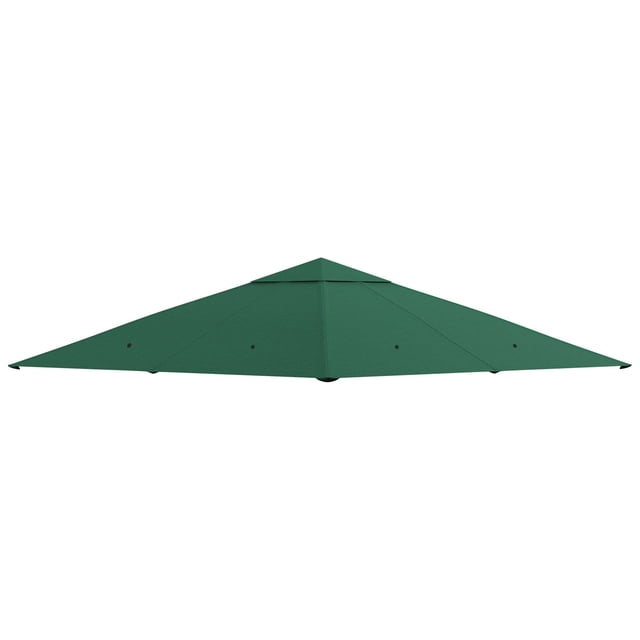 10' x 10' Square Gazebo Canopy Replacement UV Protected Top Cover Sun Shade Green
