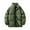 Army Green, variant on GigrtiJin Men's Winter Puffer Jacket Warm Solid Color Stand Collar Zipper down Jacket Long Sleeve Padded Coat