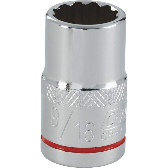 Channellock Standard Socket - 1 Piece, 1/2 in Drive, 9/16 in